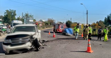 Accidente cruce las damas comuna la estrella